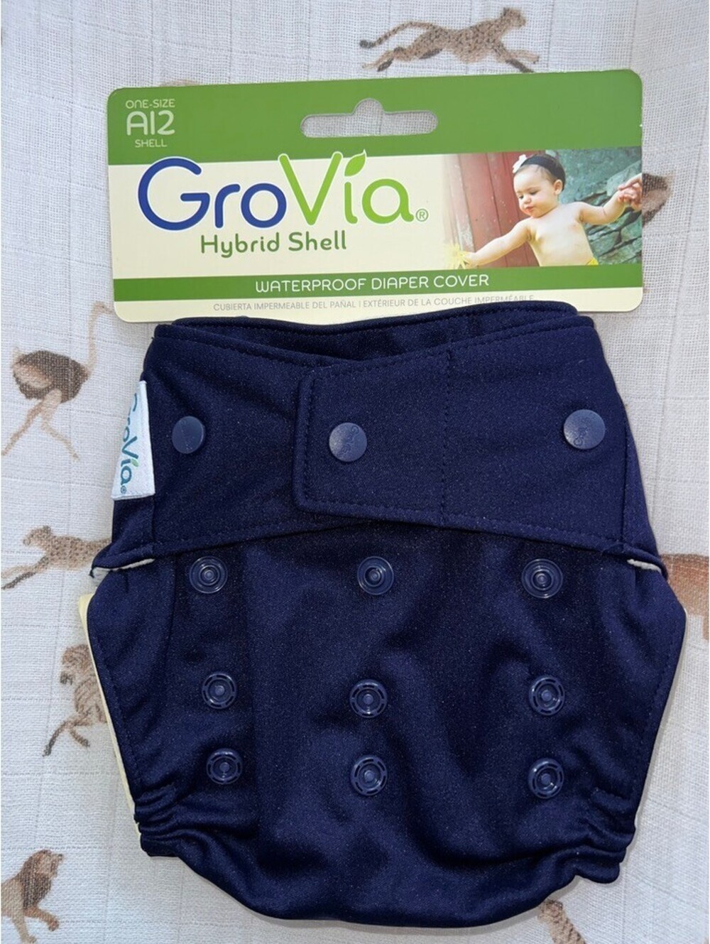 NIP snap Grovia Hybrid Diaper Shell Arctic
